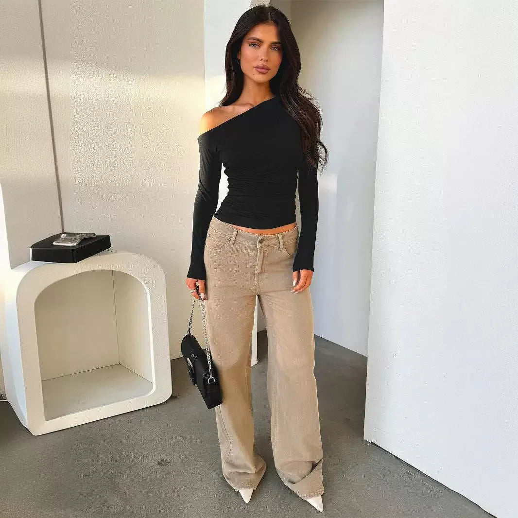 Women One Shoulder Top