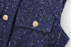 Sequin Belted Vest