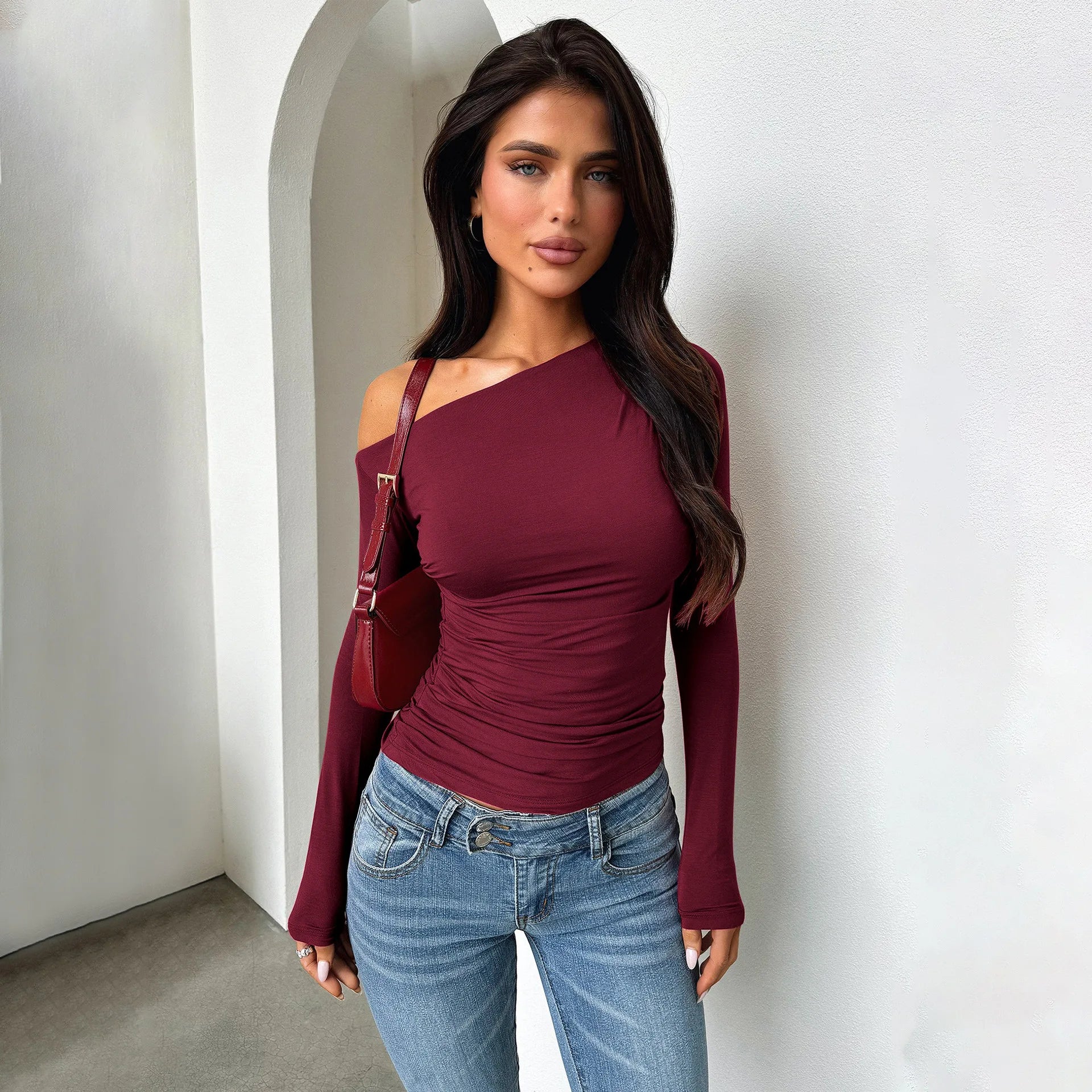 Women One Shoulder Top